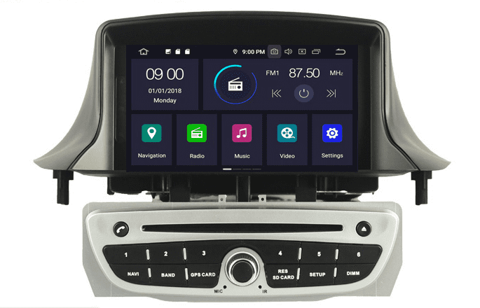 Navigatie AUTONAV Android GPS cu DVD Player Dedicata Renault Megane 3 2008-2016 si Fluence 2009-2015, 32GB Stocare, 2GB DDR3 RAM, Display 7