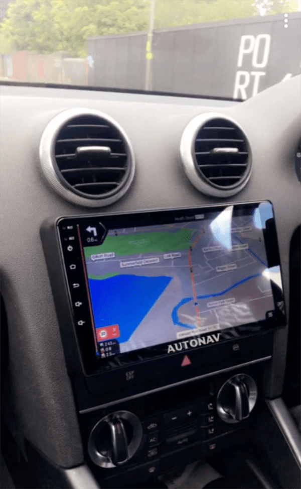 Navigatie AUTONAV ECO Android GPS Dedicata Pentru Audi A3, Model Classic, Memorie 16GB Stocare, 1GB DDR3 RAM, Display 9" Full-Touch, WiFi, 2 x USB, Bluetooth, CPU Quad-Core 4 * 1.3GHz, 4 * 50W Audio, Intrare Subwoofer, Amplificator