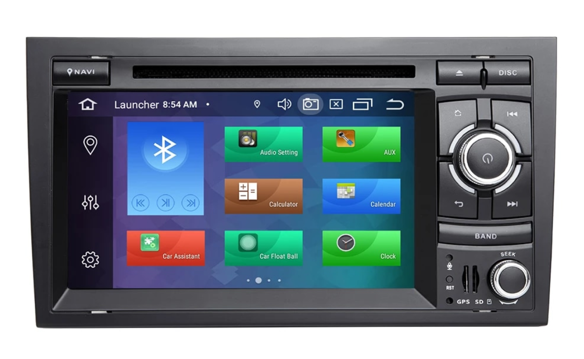 Navigatie AUTONAV Android GPS Dedicata Audi A4 B6 si B7 cu DVD-Player, 32GB Stocare, 2GB DDR3 RAM, Display 7