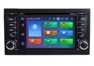 Navigatie AUTONAV Android GPS Dedicata Audi A4 B6 si B7 cu DVD-Player, Butoane Fizice si Regulator Knob Volum, Model 2, 64GB Stocare, 4GB DDR3 RAM, Display 7