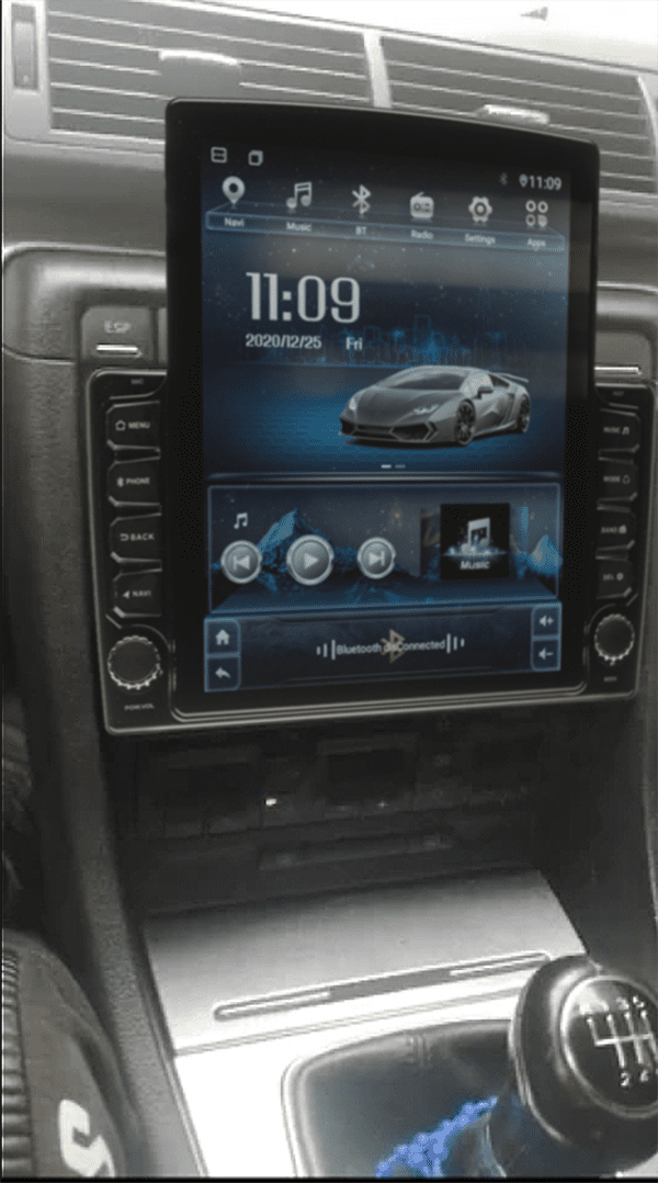 Navigatie AUTONAV Android GPS Dedicata Audi A4 B6 si B7, Model XPERT Memorie 32GB Stocare, 2GB DDR3 RAM, Butoane Si Volum Fizice, Display Vertical Stil Tesla 10" Full-Touch, WiFi, 2 x USB, Bluetooth, Quad-Core 4 * 1.3GHz, 4 * 50W Audio