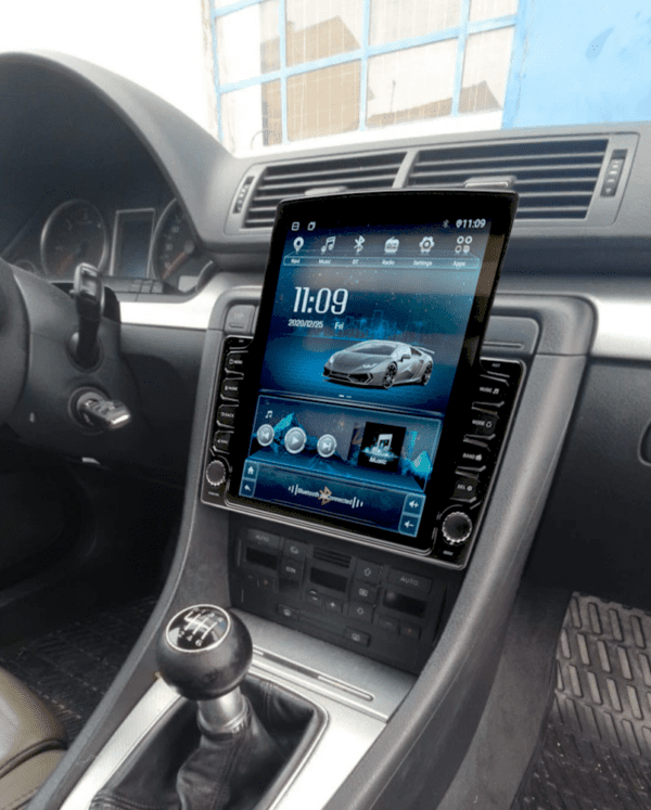 Navigatie AUTONAV PLUS Android GPS Dedicata Audi A4 B6 si B7, Model XPERT Memorie 16GB Stocare, 1GB DDR3 RAM, Butoane Si Volum Fizice, Display Vertical Stil Tesla 10" Full-Touch, WiFi, 2 x USB, Bluetooth, Quad-Core 4 * 1.3GHz, 4 * 50W Audio