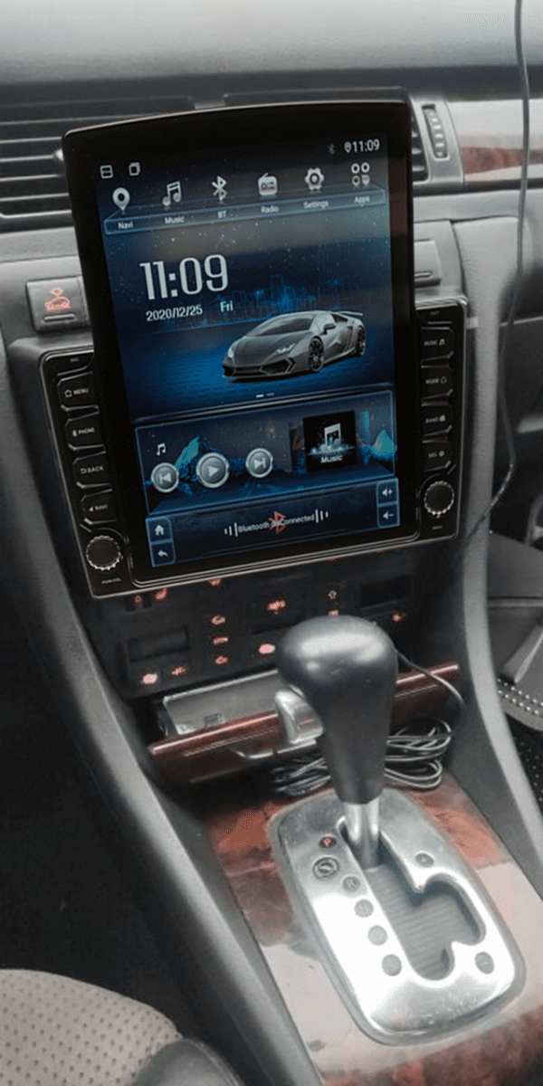 Navigatie AUTONAV Android GPS Dedicata Audi A6 1997-2004, Model XPERT Memorie 32GB Stocare, 2GB DDR3 RAM, Butoane Si Volum Fizice, Display Vertical Stil Tesla 10" Full-Touch, WiFi, 2 x USB, Bluetooth, Quad-Core 4 * 1.3GHz, 4 * 50W Audio