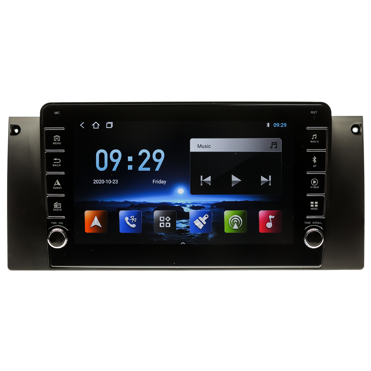 Navigatie AUTONAV ECO Android GPS Dedicata BMW E39, Model PRO Memorie 16GB Stocare, 1GB DDR3 RAM, Butoane Laterale Si Regulator Volum, Display 8