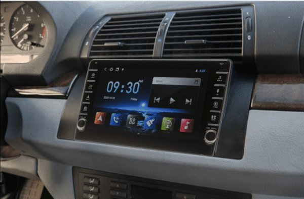 Navigatie AUTONAV ECO Android GPS Dedicata BMW E39, Model PRO Memorie 16GB Stocare, 1GB DDR3 RAM, Butoane Laterale Si Regulator Volum, Display 8" Full-Touch, WiFi, 2 x USB, Bluetooth, Quad-Core 4 * 1.3GHz, 4 * 50W Audio