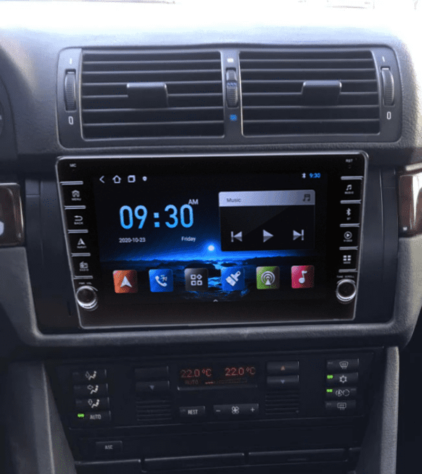 Navigatie AUTONAV Android GPS Dedicata BMW E39, Model PRO Memorie 32GB Stocare, 2GB DDR3 RAM, Butoane Laterale Si Regulator Volum, Display 8" Full-Touch, WiFi, 2 x USB, Bluetooth, Quad-Core 4 * 1.3GHz, 4 * 50W Audio