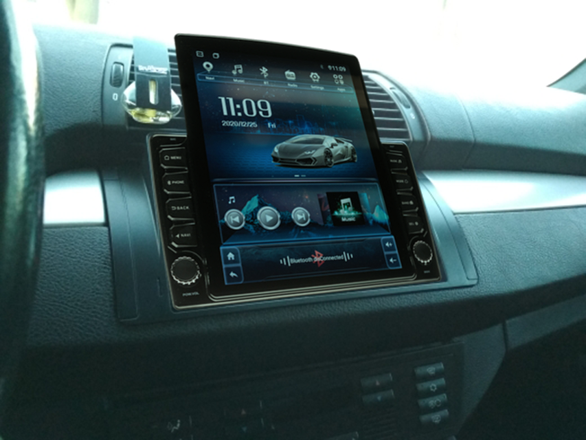 Navigatie AUTONAV ECO Android GPS Dedicata BMW E39, Model XPERT Memorie 16GB Stocare, 1GB DDR3 RAM, Butoane Si Volum Fizice, Display Vertical Stil Tesla 10" Full-Touch, WiFi, 2 x USB, Bluetooth, Quad-Core 4 * 1.3GHz, 4 * 50W Audio