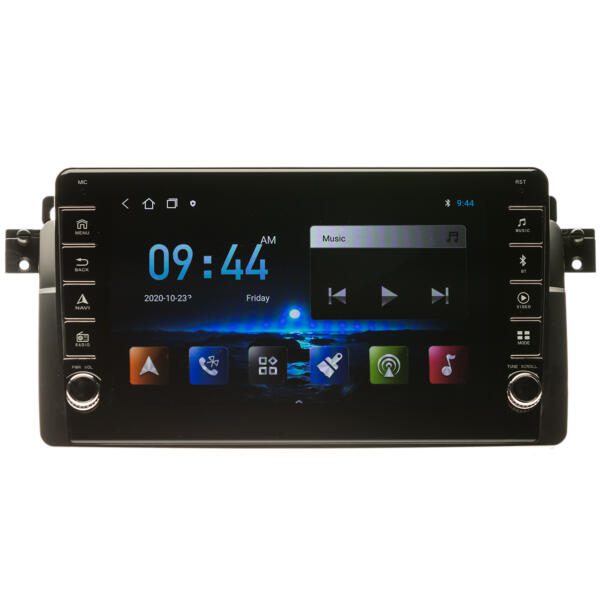 Navigatie AUTONAV Android GPS Dedicata BMW E46, Model PRO Memorie 32GB Stocare, 2GB DDR3 RAM, Butoane Laterale Si Regulator Volum, Display 8" Full-Touch, WiFi, 2 x USB, Bluetooth, Quad-Core 4 * 1.3GHz, 4 * 50W Audio