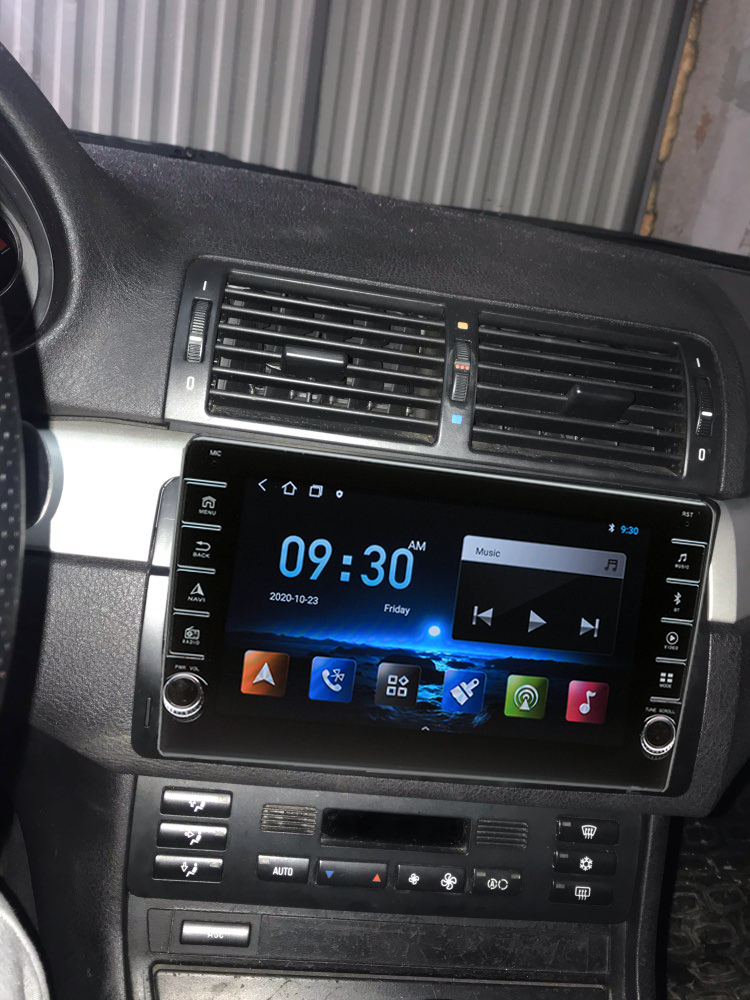 Navigatie AUTONAV ECO Android GPS Dedicata BMW E46, Model PRO Memorie 16GB Stocare, 1GB DDR3 RAM, Butoane Laterale Si Regulator Volum, Display 8" Full-Touch, WiFi, 2 x USB, Bluetooth, Quad-Core 4 * 1.3GHz, 4 * 50W Audio