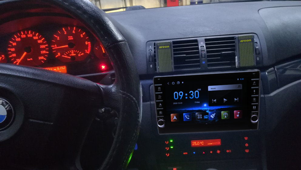 Navigatie AUTONAV ECO Android GPS Dedicata BMW E46, Model PRO Memorie 16GB Stocare, 1GB DDR3 RAM, Butoane Laterale Si Regulator Volum, Display 8" Full-Touch, WiFi, 2 x USB, Bluetooth, Quad-Core 4 * 1.3GHz, 4 * 50W Audio
