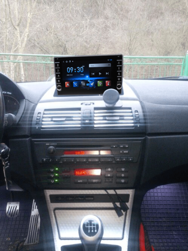 Navigatie AUTONAV Android GPS Dedicata BMW X3 E83, Model PRO Memorie 128GB Stocare, 6GB DDR3 RAM, Butoane Laterale Si Regulator Volum, Display 8" Full-Touch, WiFi, 2 x USB, Bluetooth, 4G, Octa-Core 8 * 1.3GHz, 4 * 50W Audio