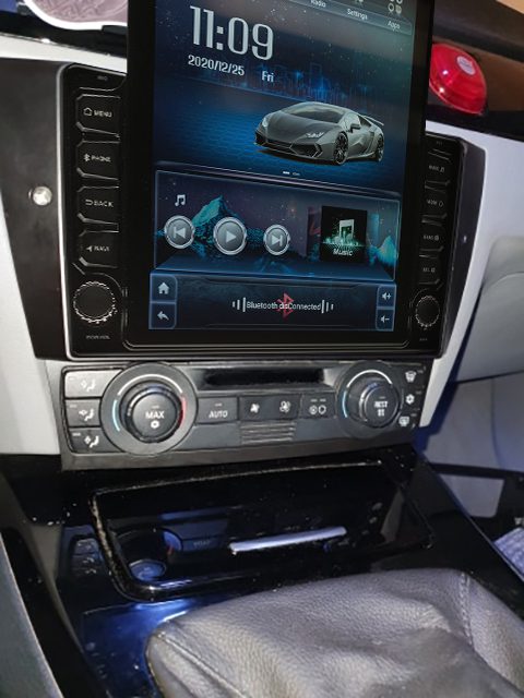 Navigatie AUTONAV Android GPS Dedicata BMW Seria 3 E90, Model XPERT Memorie 128GB Stocare, 6GB DDR3 RAM, Display Vertical Stil Tesla 10" Full-Touch, WiFi, 2 x USB, Bluetooth, 4G, Octa-Core 8 * 1.3GHz, 4 * 50W Audio