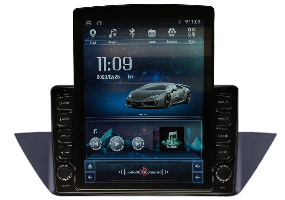 Navigatie AUTONAV PLUS Android GPS Dedicata BMW X1 E84, Model XPERT Memorie 16GB Stocare, 1GB DDR3 RAM, Display Vertical Stil Tesla 10