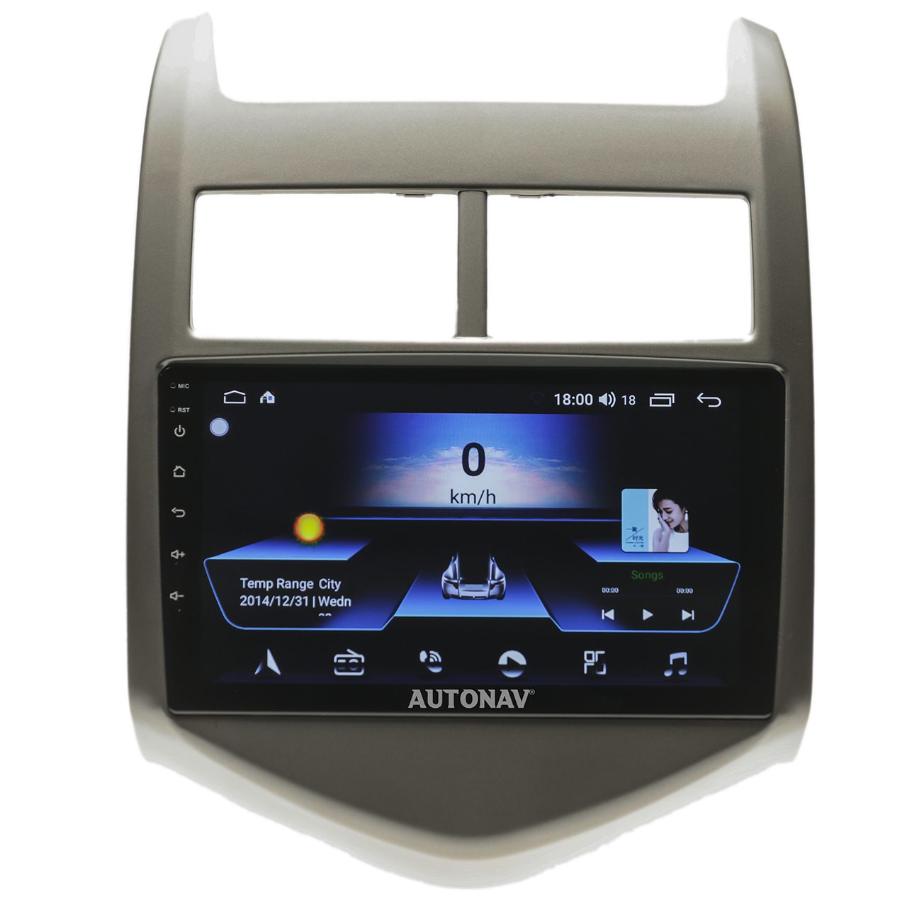 Navigatie AUTONAV Android GPS Dedicata Chevrolet Aveo T300 2011-2015, Model Classic, Memorie 64GB Stocare, 4GB DDR3 RAM, Display 9