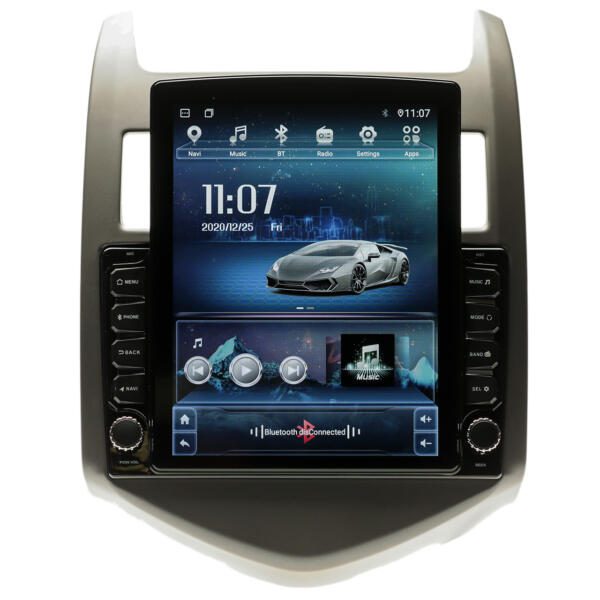 Navigatie AUTONAV PLUS Android GPS Dedicata Chevrolet Aveo T300 2011-2015, Model XPERT Memorie 16GB Stocare, 1GB DDR3 RAM, Butoane Si Volum Fizice, Display Vertical Stil Tesla 10" Full-Touch, WiFi, 2 x USB, Bluetooth, Quad-Core 4 * 1.3GHz, 4 * 50W Audio
