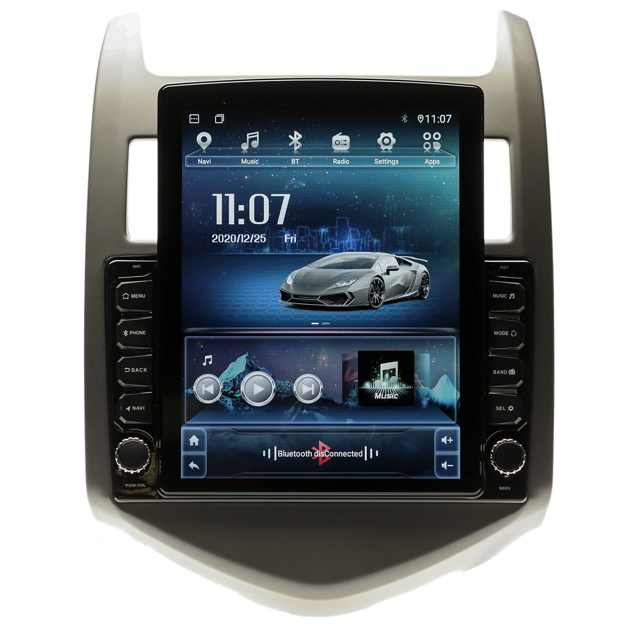 Navigatie AUTONAV PLUS Android GPS Dedicata Chevrolet Aveo T300 2011-2015, Model XPERT Memorie 16GB Stocare, 1GB DDR3 RAM, Butoane Si Volum Fizice, Display Vertical Stil Tesla 10