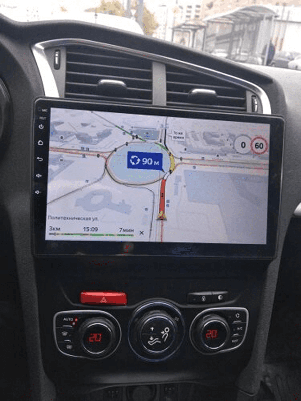 Navigatie AUTONAV ECO Android GPS Dedicata Citroen C4 2010-2018, Model PRO Memorie 16GB Stocare, 1GB DDR3 RAM, Butoane Laterale Si Regulator Volum, Display 9" Full-Touch, WiFi, 2 x USB, Bluetooth, Quad-Core 4 * 1.3GHz, 4 * 50W Audio