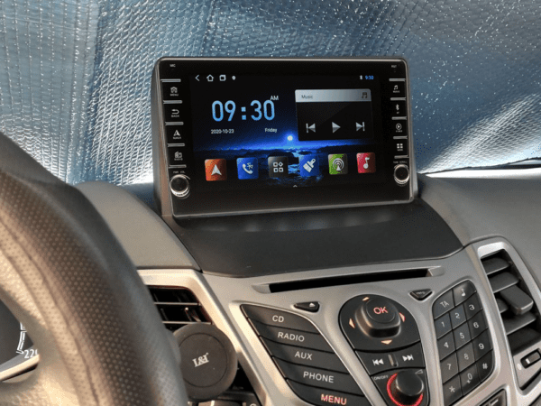 Navigatie AUTONAV Android GPS Dedicata Ford Fiesta 2009-2016, Model PRO Memorie 64GB Stocare, 4GB DDR3 RAM, Butoane Laterale Si Regulator Volum, Display 8" Full-Touch, WiFi, 2 x USB, Bluetooth, 4G, Octa-Core 8 * 1.3GHz, 4 * 50W Audio