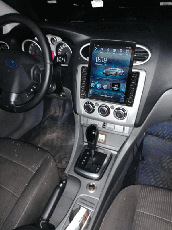 Navigatie AUTONAV PLUS Android GPS Dedicata Ford Focus 2 A/C Manual, Model XPERT Memorie 16GB Stocare, 1GB DDR3 RAM, Butoane Si Volum Fizice, Display Vertical Stil Tesla 10" Full-Touch, WiFi, 2 x USB, Bluetooth, Quad-Core 4 * 1.3GHz, 4 * 50W Audio