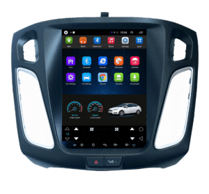 Navigatie AUTONAV Android GPS Dedicata Ford Focus 3 2011-2018 Stil Tesla, 128GB Stocare, 6GB DDR3 RAM, Display Vertical Stil Tesla 10