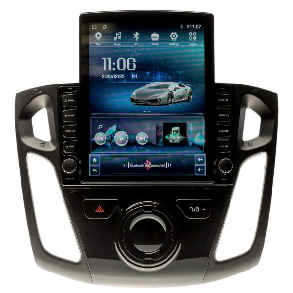 Navigatie AUTONAV Android GPS Dedicata Ford Focus 3 2011-2018, Model XPERT 32GB Stocare, 2GB DDR3 RAM, Display Vertical Stil Tesla 10", WiFi, 2 x USB, Bluetooth, Quad-Core 4 x 1.3GHz, 4 x 50W Audio