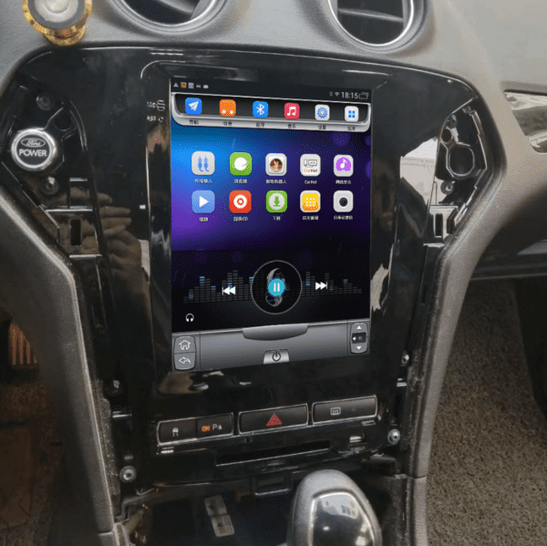Navigatie AUTONAV Android GPS Dedicata Ford Mondeo MK4 Facelift 2010-2014 Stil Tesla, 16GB Stocare, 1GB DDR3 RAM, Display Vertical Stil Tesla 10" , WiFi, 2 x USB, Bluetooth, Quad-Core 4 * 1.3GHz, 4 * 50W Audio