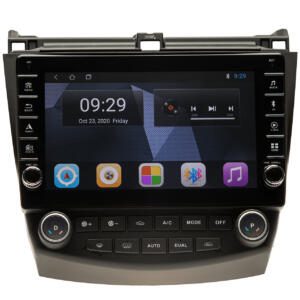 Navigatie AUTONAV Android GPS Dedicata Honda Accord 2002-2008, Model PRO Memorie 128GB Stocare, 6GB DDR3 RAM, Butoane Laterale Si Regulator Volum, Display 9