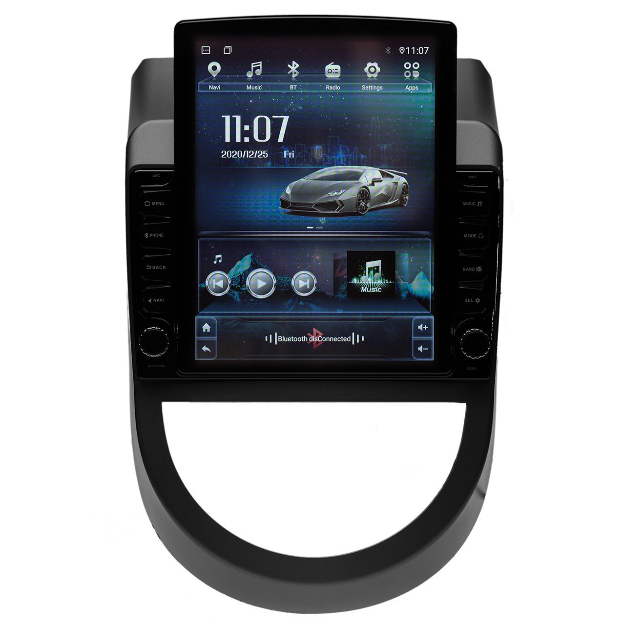 Navigatie AUTONAV PLUS Android GPS Dedicata Kia Soul 2008-2014, Model XPERT Memorie 16GB Stocare, 1GB DDR3 RAM, Butoane Si Volum Fizice, Display Vertical Stil Tesla 10