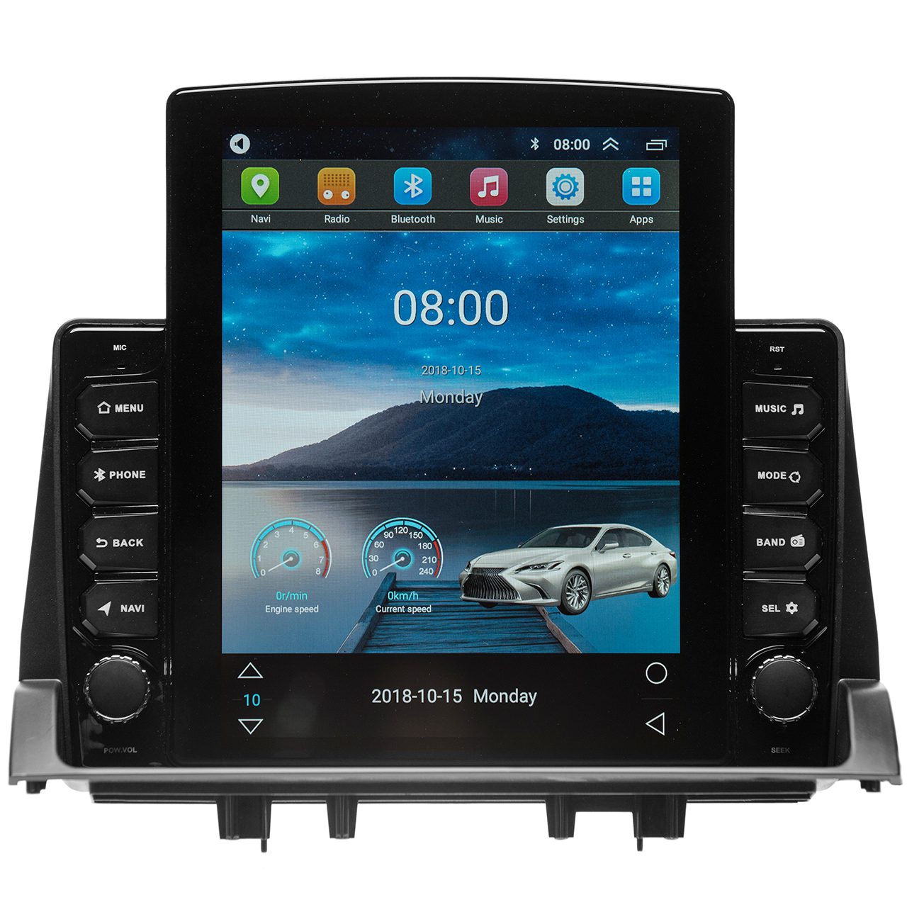 Navigatie AUTONAV Android GPS Dedicata Mazda 6 2002-2008, Model XPERT Memorie 64GB Stocare, 4GB DDR3 RAM, Butoane Si Volum Fizice, Display Vertical Stil Tesla 10