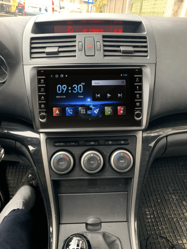 Navigatie AUTONAV PLUS Android GPS Dedicata Mazda 6 GH1/GH2 2007-2012, Model PRO Memorie 16GB Stocare, 1GB DDR3 RAM, Butoane Laterale Si Regulator Volum, Display 8" Full-Touch, WiFi, 2 x USB, Bluetooth, Quad-Core 4 * 1.3GHz, 4 * 50W Audio