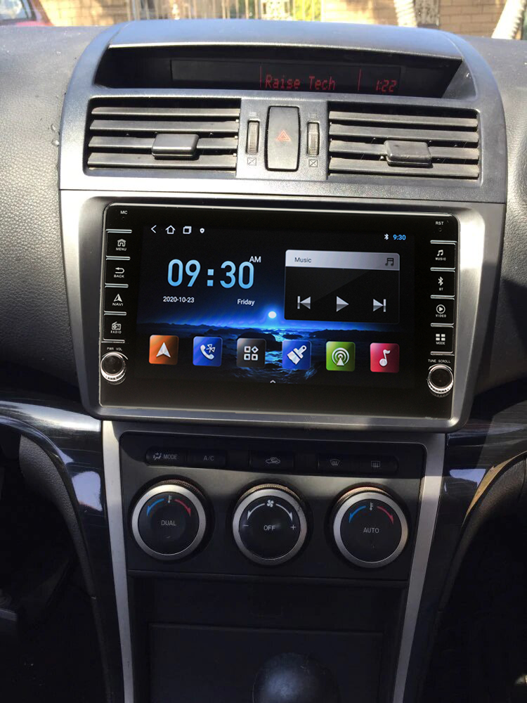 Navigatie AUTONAV ECO Android GPS Dedicata Mazda 6 GH1/GH2 2007-2012, Model PRO Memorie 16GB Stocare, 1GB DDR3 RAM, Butoane Laterale Si Regulator Volum, Display 8" Full-Touch, WiFi, 2 x USB, Bluetooth, Quad-Core 4 * 1.3GHz, 4 * 50W Audio