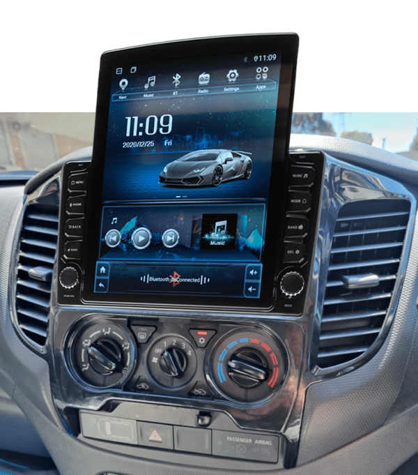 Navigatie AUTONAV ECO Android GPS Dedicata Mitsubishi L200, Model XPERT 16GB Stocare, 1GB DDR3 RAM, Display Vertical Stil Tesla 10", WiFi, 2 x USB, Bluetooth, Quad-Core 4 x 1.3GHz, 4 x 50W Audio