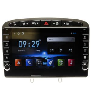 Navigatie AUTONAV PLUS Android GPS Dedicata Peugeot 308 2006-2013 si 408 2010-2014, Model PRO Memorie 16GB Stocare, 1GB DDR3 RAM, Butoane Laterale Si Regulator Volum, Display 8
