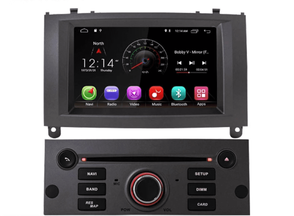 Navigatie AUTONAV Android GPS Dedicata Peugeot 407 cu DVD-Player, 64GB Stocare, 4GB DDR3 RAM, Display 7