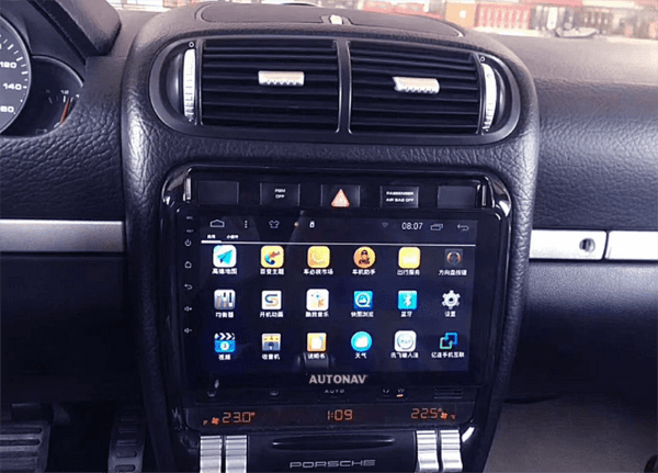 Navigatie AUTONAV PLUS Android GPS Dedicata Porsche Cayenne 2003-2010, Model Classic, Memorie 16GB Stocare, 1GB DDR3 RAM, Display 9" Full-Touch, WiFi, 2 x USB, Bluetooth, Quad-Core 4 * 1.3GHz, 4 * 50W Audio