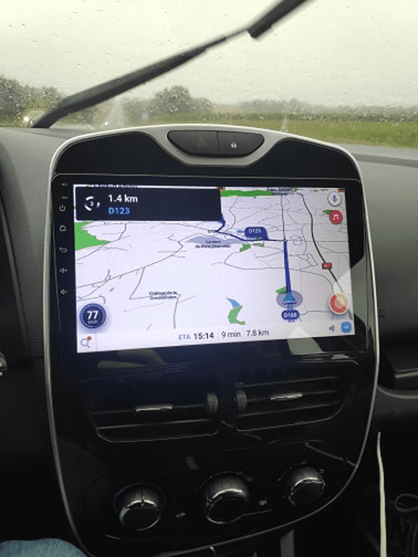 Navigatie AUTONAV PLUS Android GPS Dedicata Renault Clio 4 2012-2019, Model Classic, Memorie 16GB Stocare, 1GB DDR3 RAM, Display 10" Full-Touch, WiFi, 2 x USB, Bluetooth, Quad-Core 4 * 1.3GHz, 4 * 50W Audio