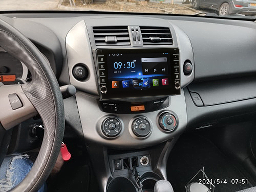 Navigatie AUTONAV PLUS Android GPS Dedicata Toyota RAV4 2005-2012, Model PRO Memorie 16GB Stocare, 1GB DDR3 RAM, Butoane Laterale Si Regulator Volum, Display 8" Full-Touch, WiFi, 2 x USB, Bluetooth, Quad-Core 4 * 1.3GHz, 4 * 50W Audio