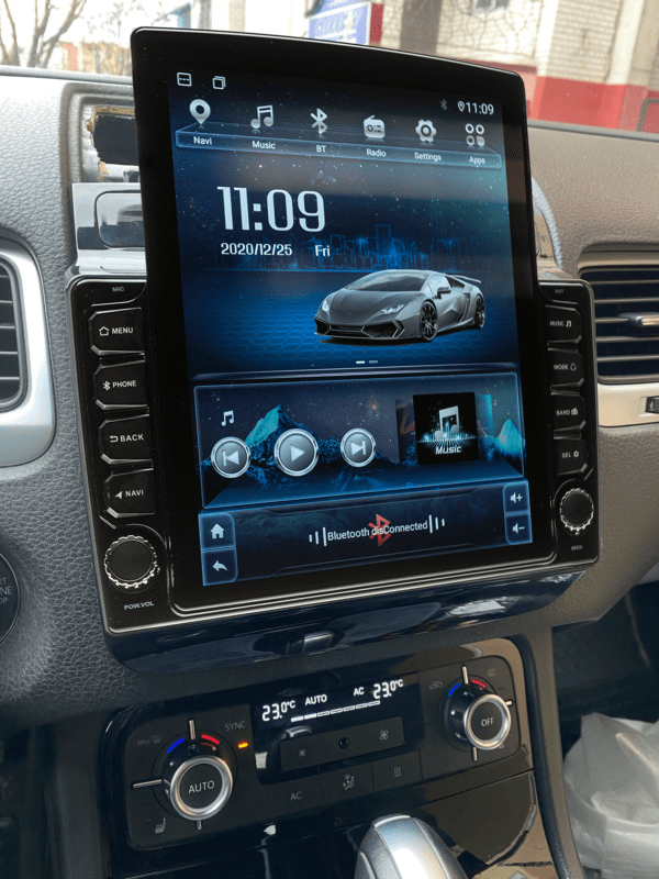 Navigatie AUTONAV Android GPS Dedicata Volkswagen Touareg 2010-2018, Model XPERT 32GB Stocare, 2GB DDR3 RAM, Display Vertical Stil Tesla 10" , WiFi, 2 x USB, Bluetooth, Quad-Core 4 x 1.3GHz, 4 x 50W Audio