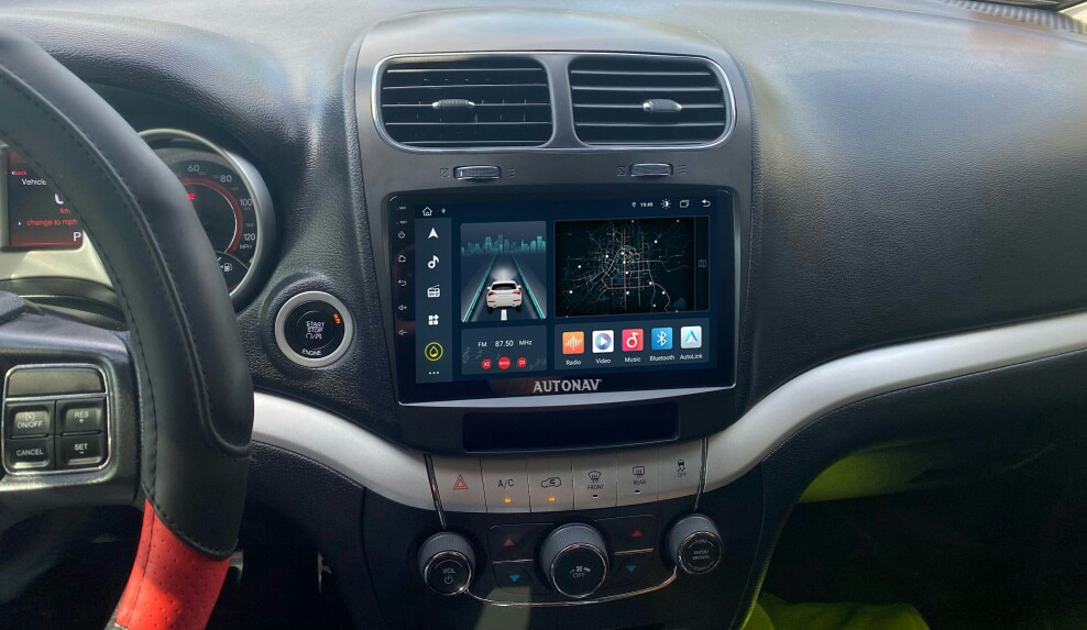 Navigatie AUTONAV Android GPS Dedicata Dodge Journey 2011-2020, Model Classic, Memorie 128GB Stocare, 6GB DDR3 RAM, Display 9" Full-Touch, WiFi, 2 x USB, Bluetooth, 4G, Octa-Core 8 * 1.3GHz, 4 * 50W Audio