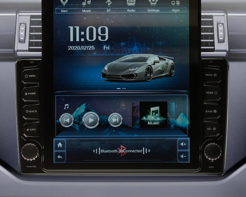 Navigatie AUTONAV ECO Android GPS Dedicata Ford Fiesta 2002-2008, Model XPERT Memorie 16GB Stocare, 1GB DDR3 RAM, Display Vertical Stil Tesla 10" Full-Touch, WiFi, 2 x USB, Bluetooth, Quad-Core 4 * 1.3GHz, 4 * 50W Audio