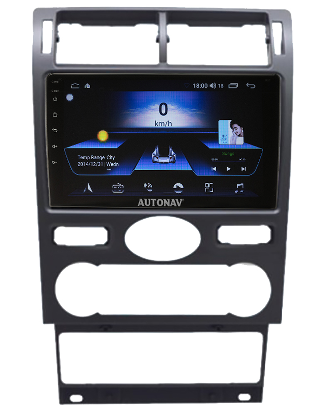 Navigatie AUTONAV PLUS Android GPS Dedicata Ford Mondeo 2000-2007 AC Manual, Model Classic, Memorie 16GB Stocare, 1GB DDR3 RAM, Display 9