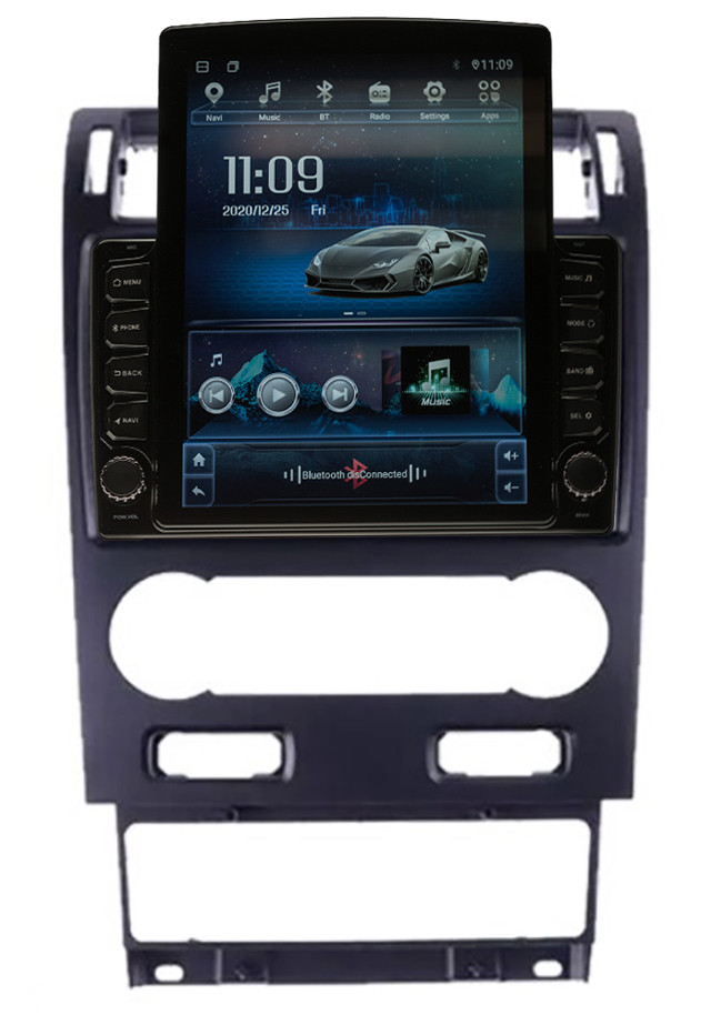 Navigatie AUTONAV Android GPS Dedicata Ford Mondeo 2000-2007 Clima Auto, Model XPERT Memorie 128GB, 6GB DDR3 RAM, Display Vertical Stil Tesla 10