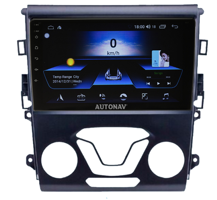 Navigatie AUTONAV ECO Android GPS Dedicata Ford Mondeo 2013-2019, Model Classic, Memorie 16GB Stocare, 1GB DDR3 RAM, Display 9
