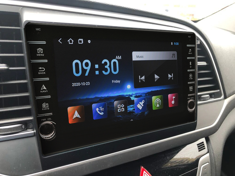 Navigatie AUTONAV ECO Android GPS Dedicata Hyundai Elantra Dupa 2015, Model PRO Memorie 16GB Stocare, 1GB DDR3 RAM, Display 8" Full-Touch, WiFi, 2 x USB, Bluetooth, Quad-Core 4 * 1.3GHz, 4 * 50W Audio