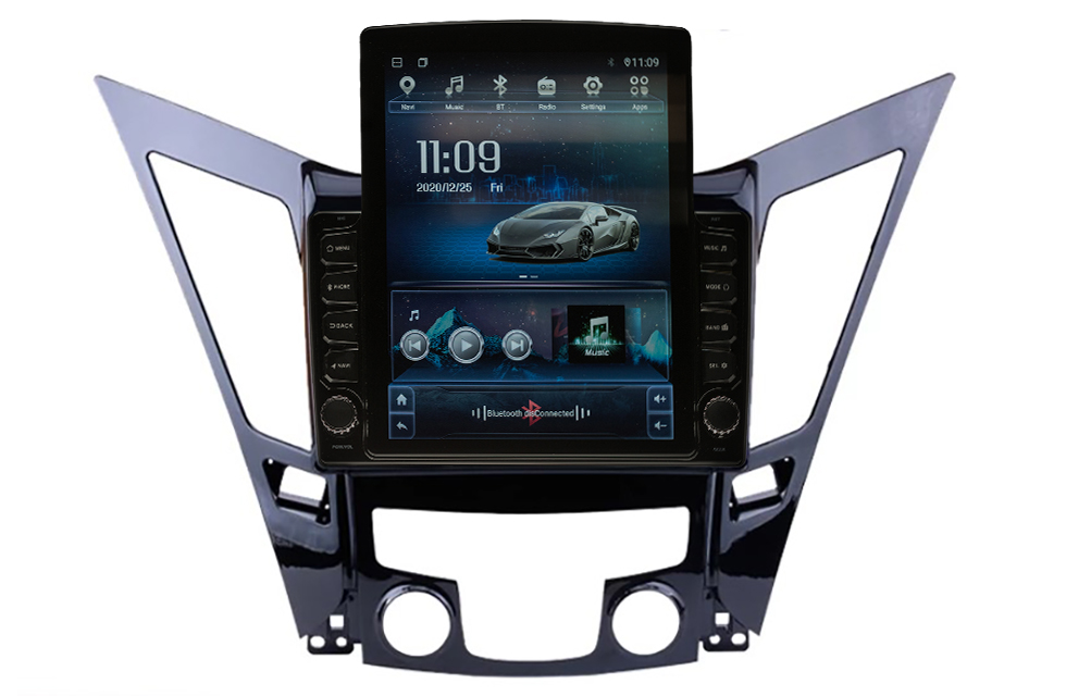 Navigatie AUTONAV Android GPS Dedicata Hyundai i40 2011-2019, Model XPERT Memorie 64GB Stocare, 4GB DDR3 RAM, Display Vertical Stil Tesla 10