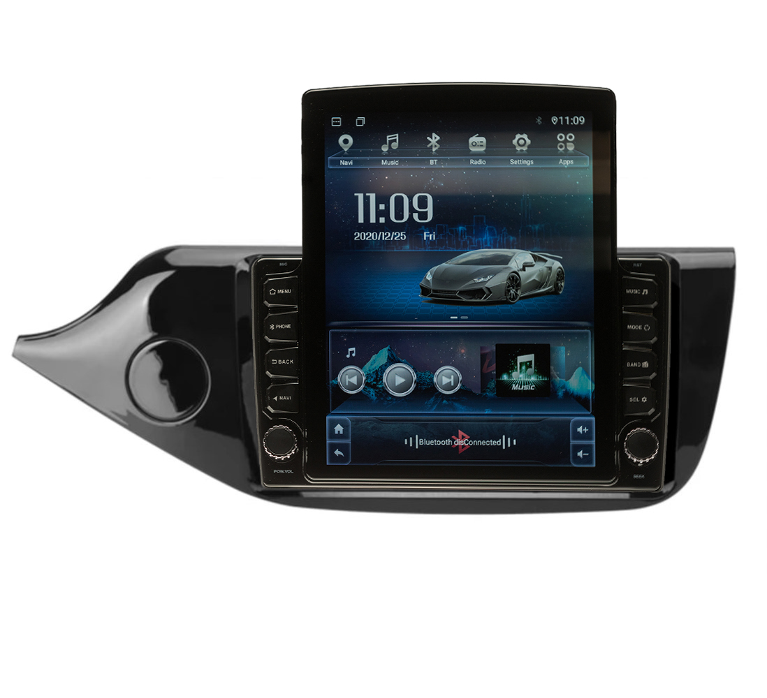 Navigatie AUTONAV ECO Android GPS Dedicata Kia Ceed 2012-2018, Model XPERT Memorie 16GB Stocare, 1GB DDR3 RAM, Display Vertical Stil Tesla 10