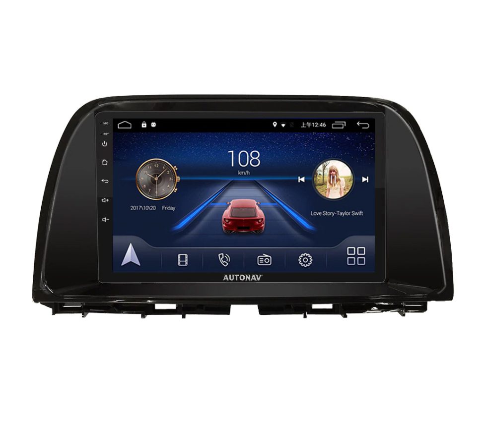 Navigatie AUTONAV ECO Android GPS Dedicata Mazda CX5 2012-2017, Model Classic, Memorie 16GB Stocare, 1GB DDR3 RAM, Display 9