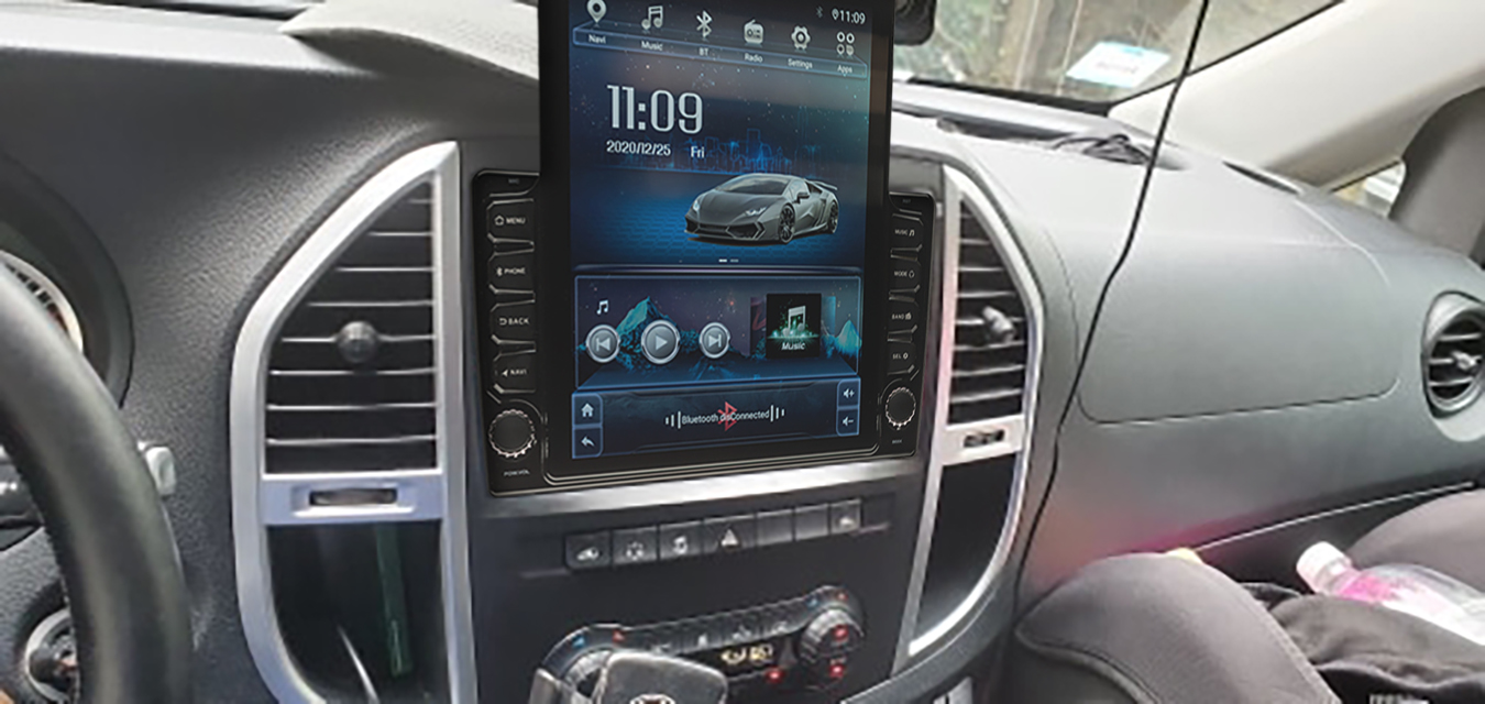 Navigatie AUTONAV Android GPS Dedicata Mercedes Vito 3 W447 Dupa 2014, Model XPERT Memorie 32GB Stocare, 2GB DDR3 RAM, Display Vertical Stil Tesla 10" Full-Touch, WiFi, 2 x USB, Bluetooth, Quad-Core 4 * 1.3GHz, 4 * 50W Audio