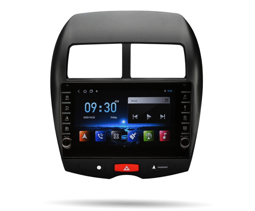 Navigatie AUTONAV Android GPS Dedicata Mitsubishi ASX 2010+ si Peugeot 4008 2012-2017, Model PRO Memorie 64GB Stocare, 4GB DDR3 RAM, Display 9