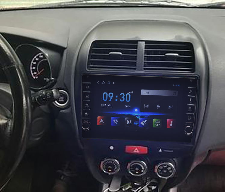 Navigatie AUTONAV Android GPS Dedicata Mitsubishi ASX 2010+ si Peugeot 4008 2012-2017, Model PRO Memorie 128GB Stocare, 6GB DDR3 RAM, Display 9" Full-Touch, WiFi, 2 x USB, Bluetooth, 4G, Octa-Core 8 * 1.3GHz, 4 * 50W Audio